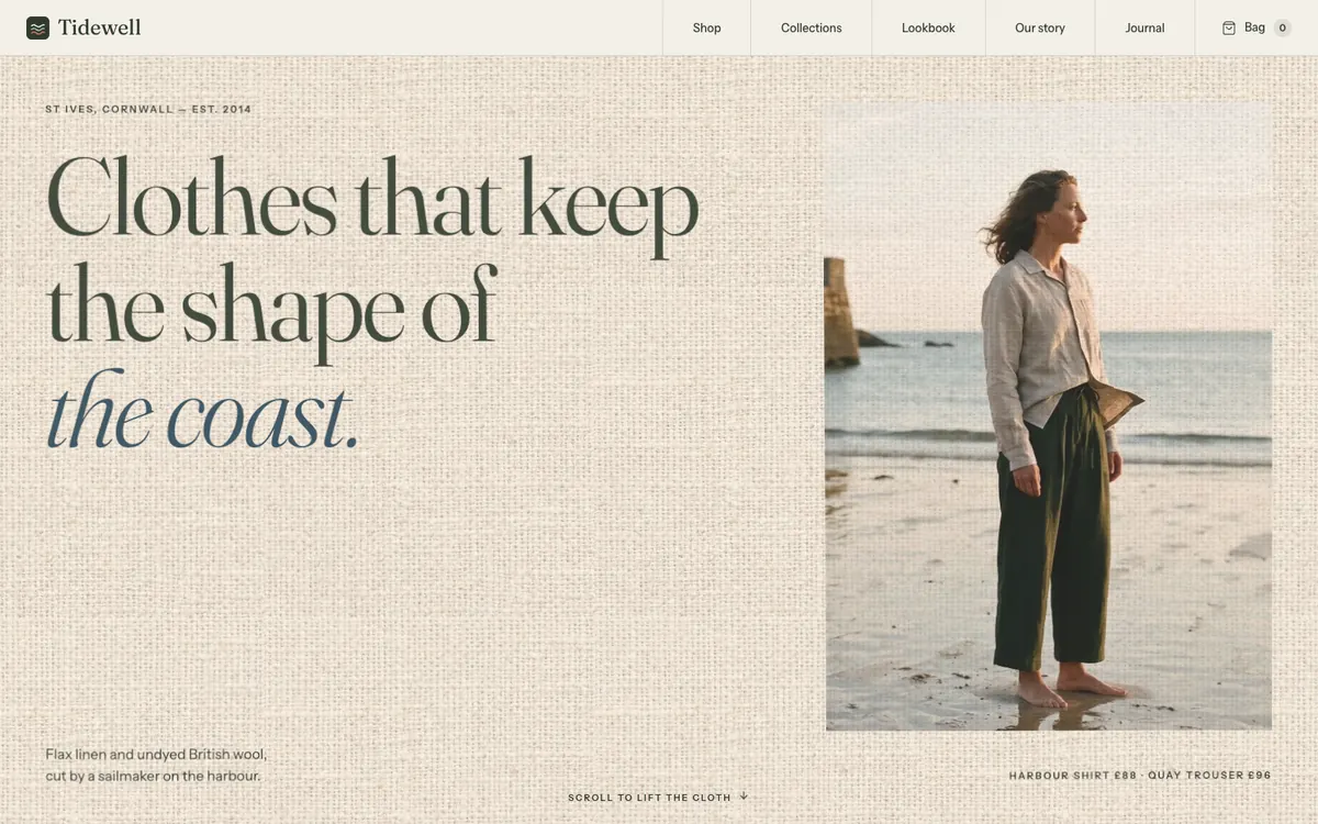 Tidewell website homepage